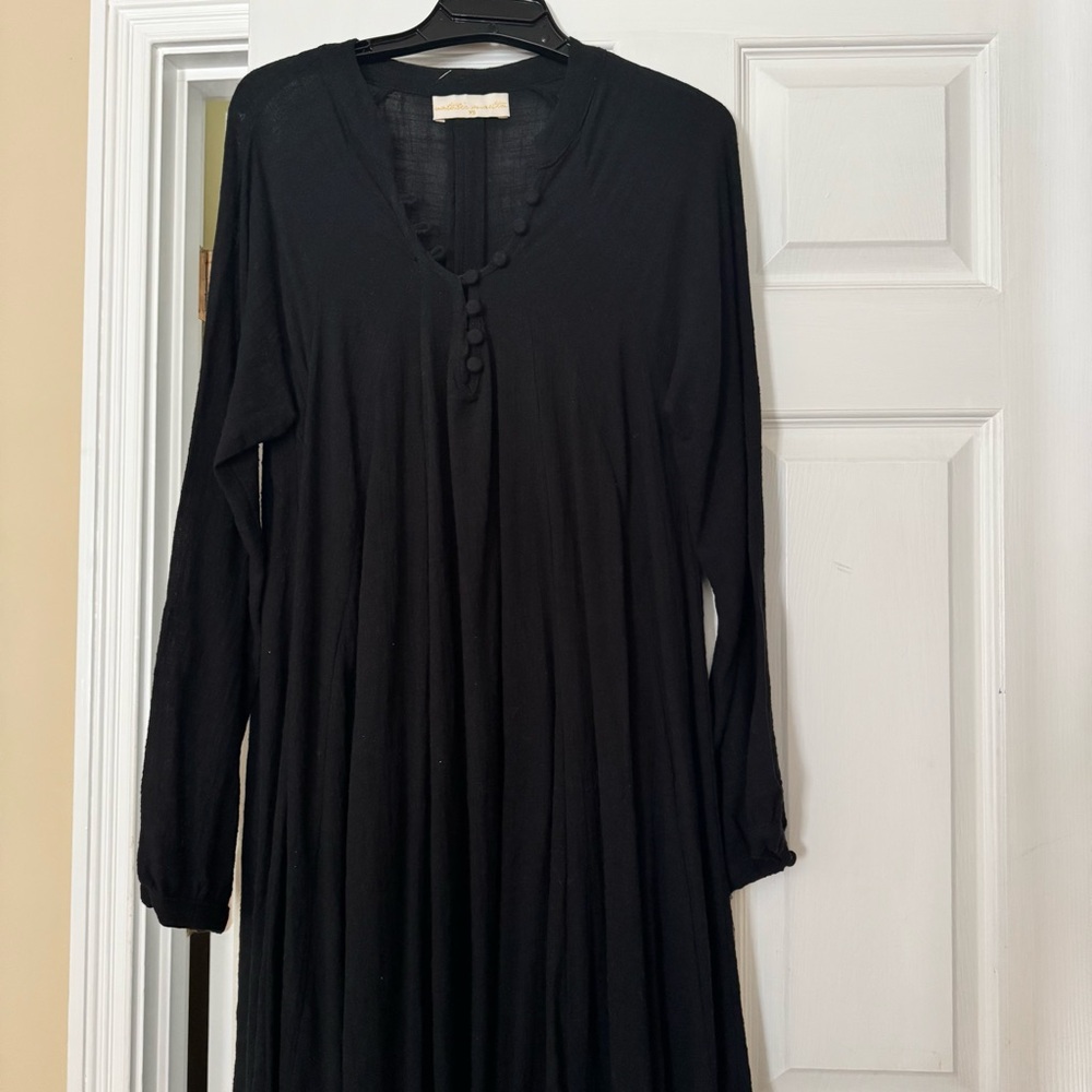 Natalie Martin Black Fiore Maxi Dress